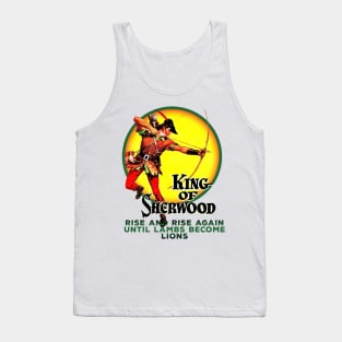 Robin Hood King of Sherwood Comic Book Style Tank Top